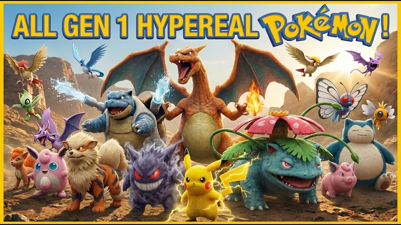 All 151 Pokémon's Kanto Pokémon in Real Life! The Complete Original Pokedex Documentary