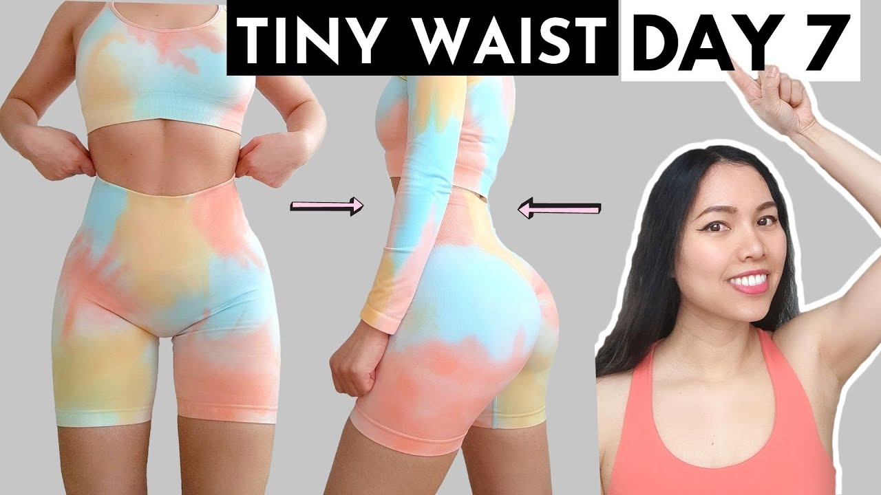 TINY WAIST, lose bra bulge back fat, burn love handles. Hourglass workout DAY 7/7