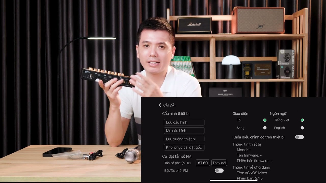Mic Acnos Mi30s V2 phiên bản nâng cấp ấn tượng dành cho xe ô tô