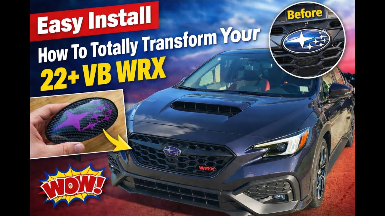 Простое обновление! Инструкция: 22+ карбоновых эмблем для Subaru WRX VB