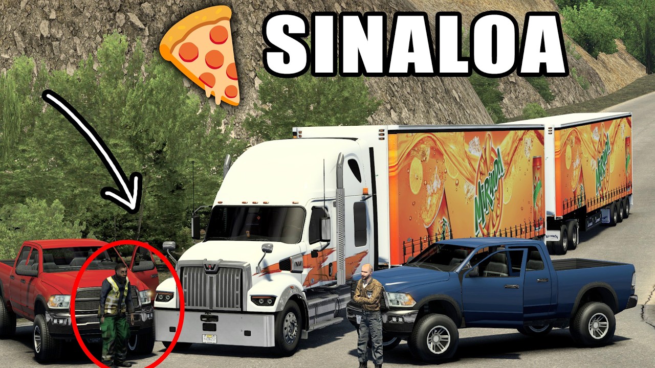 DOBLE Trailer de MIRINDA Haciendo Maniobras en la Sierra de SINALOA American Truck Simulator