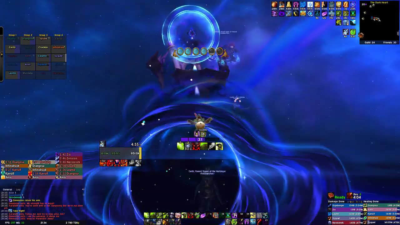 FatSharkYes vs Mythic Dimensius - Warlock PoV