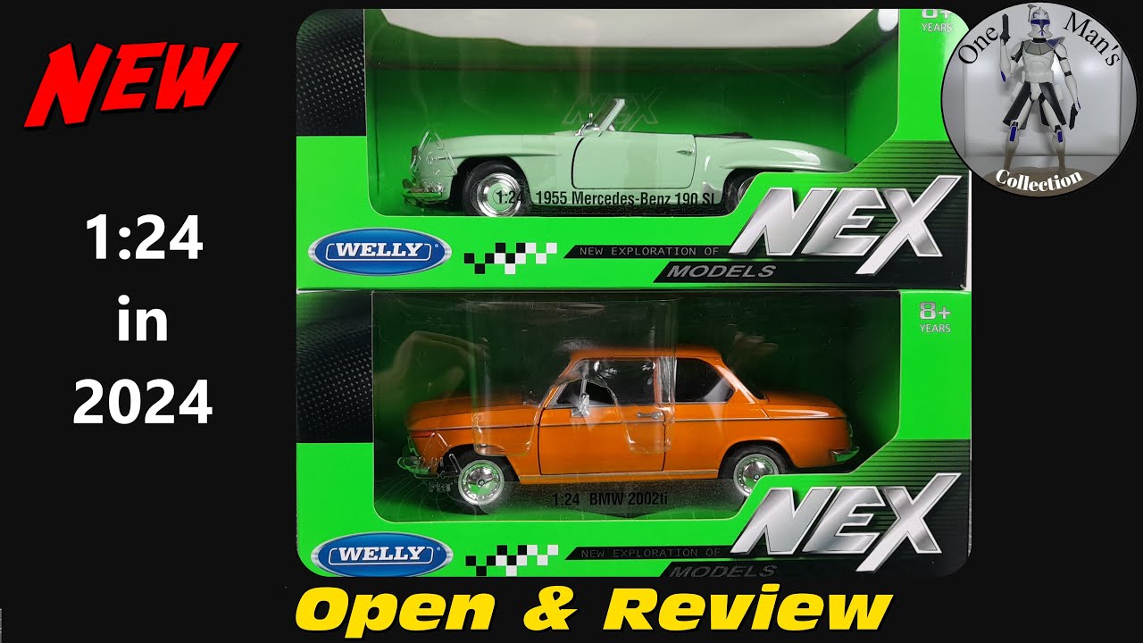 Welly NEX 1:24 Scale - Classic Collection - BMW 2002ti & 1955 Mercedes Benz 190SL