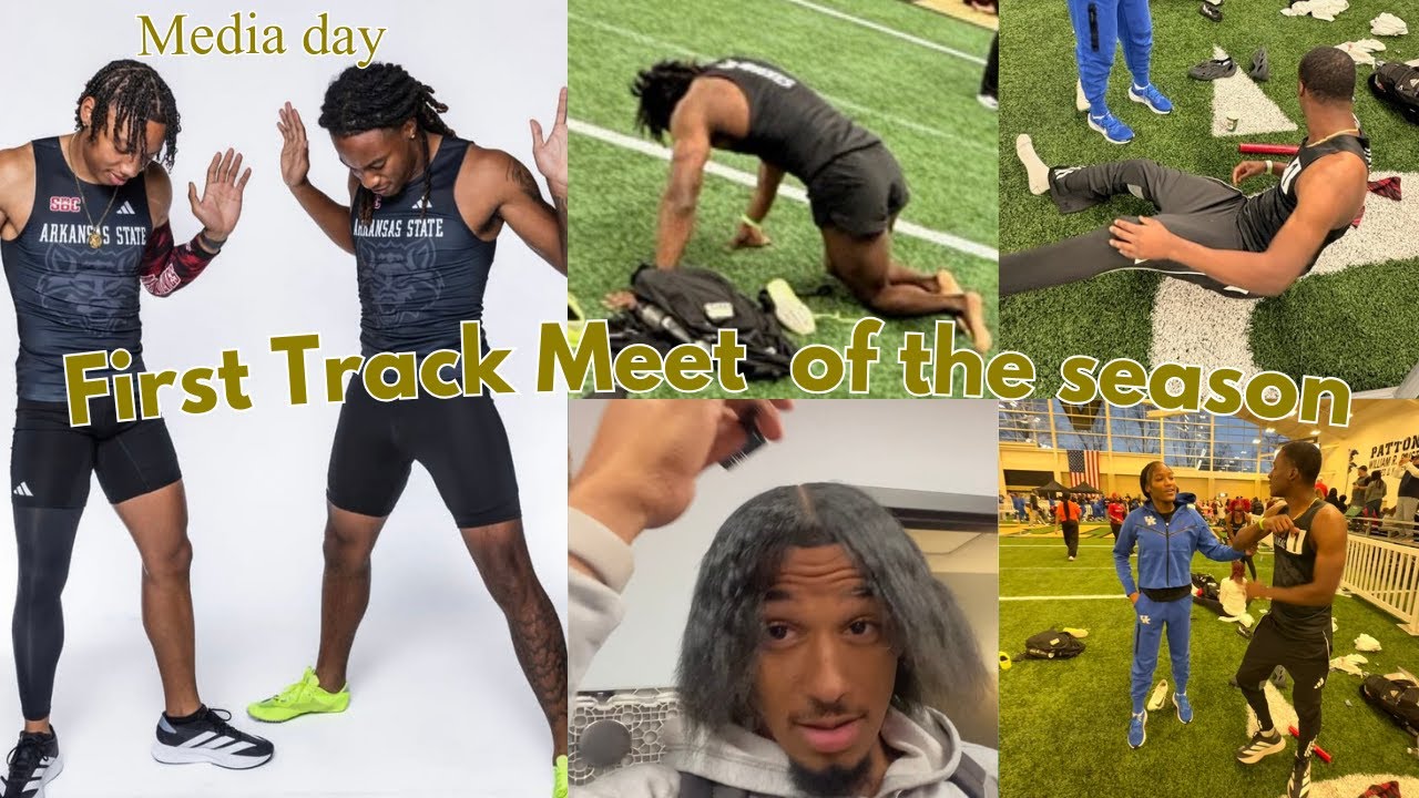 First track meet of the 2025-2026 vlog | Vanderbilt track meet |Arkansas state Media Day