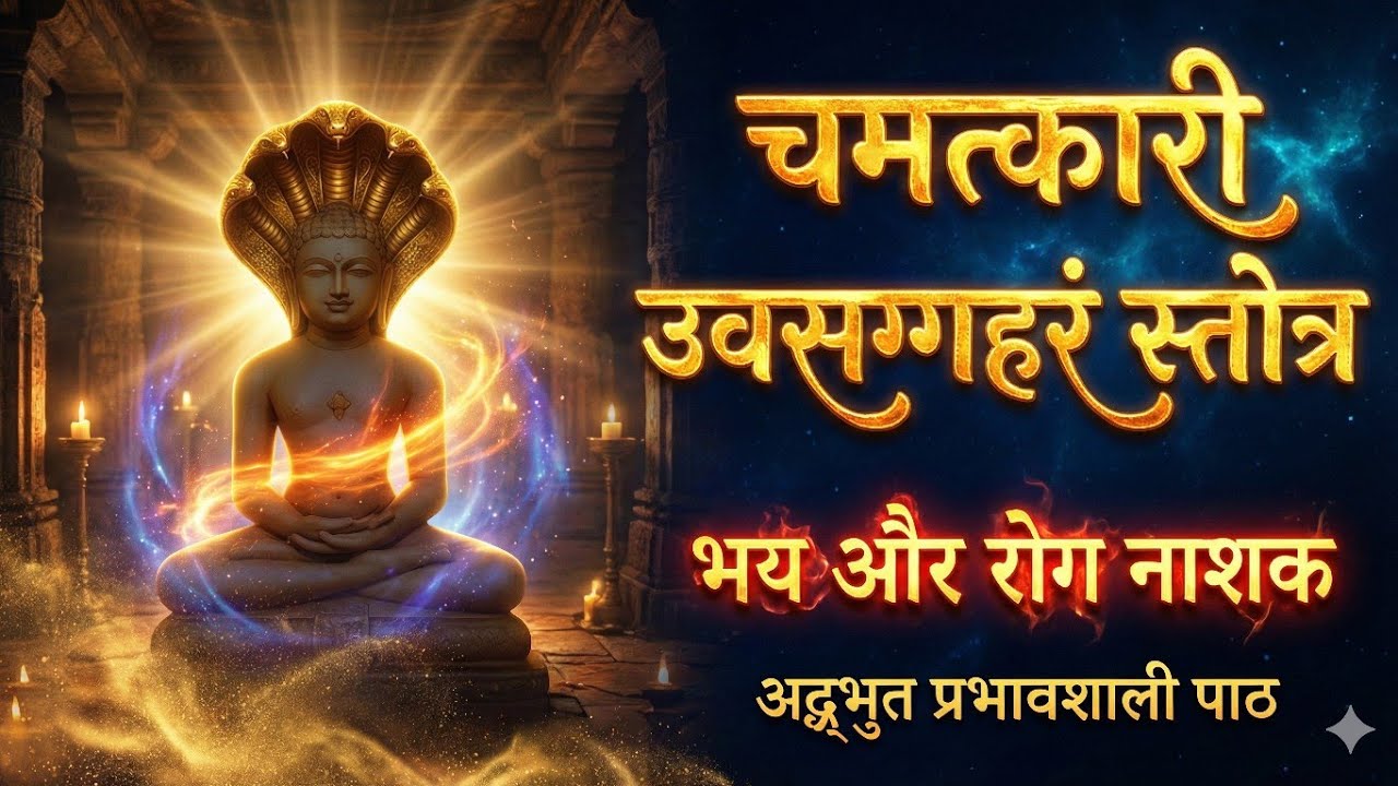 चमत्कारी उवसग्गहरं स्तोत्र | सब संकट और रोग होंगे दूर | Uvasaggaharam Stotra | Jain Stavan