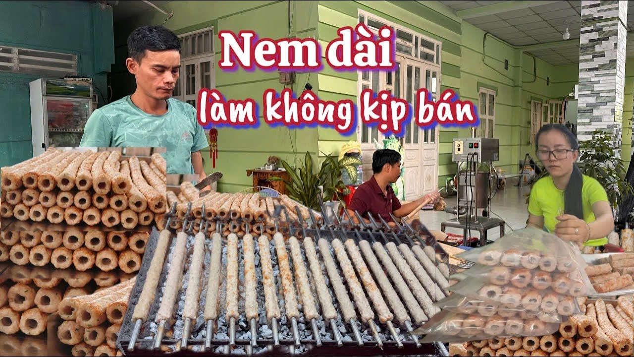 Lò nem dài làm bao nhiêu cũng không đủ bán, cô chủ tiết lộ bí quyết ướp thịt ngon I meanmechoi