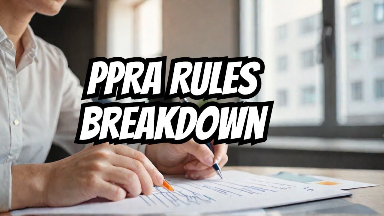 PPRA Rules 2004 Part 02 Explained in Detail
