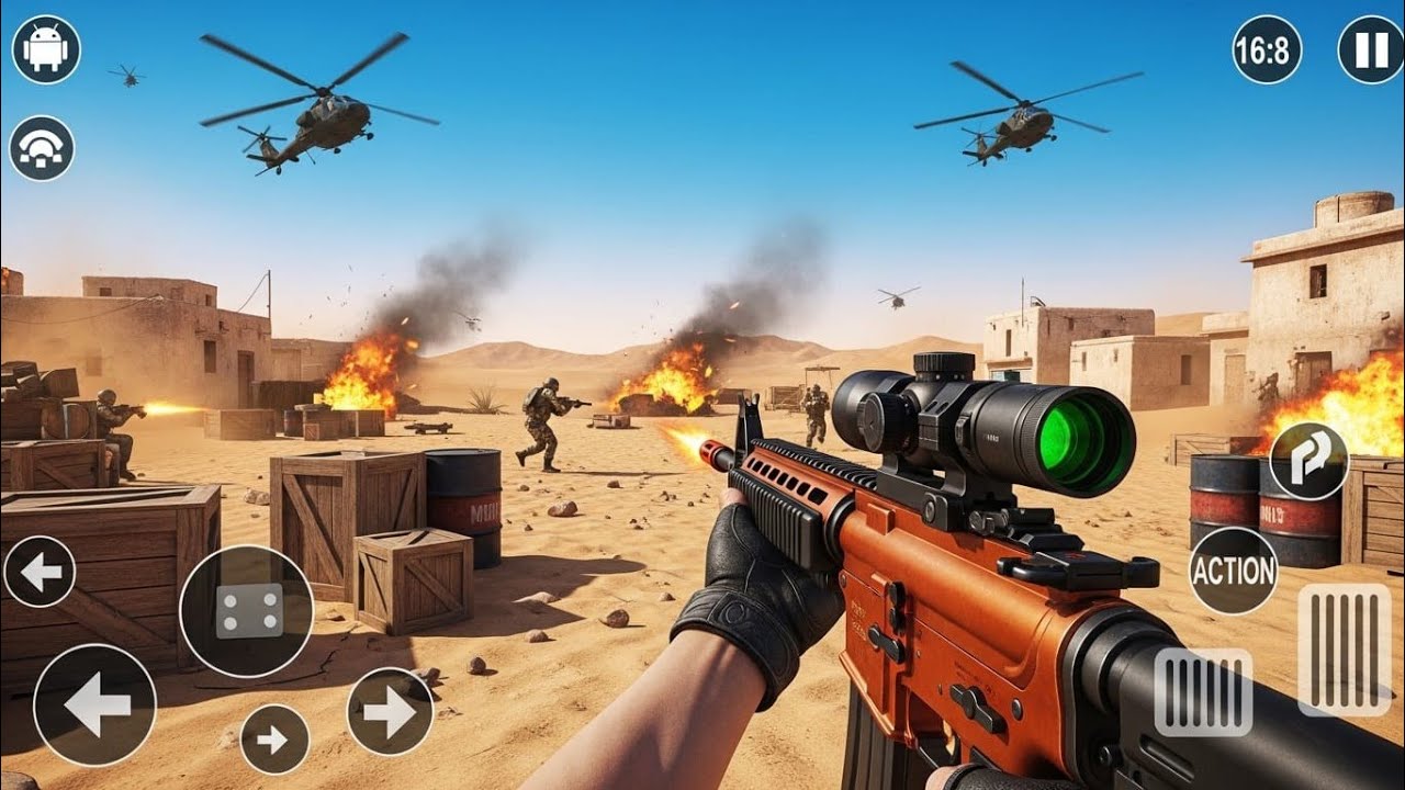 FPS Gun Robot Shooting Game - Banduk Wala Goli Wala Game - Android GamePlay