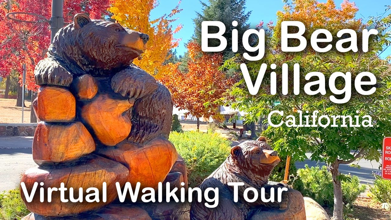 Walking Tour | ASMR | No Comment | Satisfying | Treadmill Workout Scenery- Big Bear Lake Village, CA