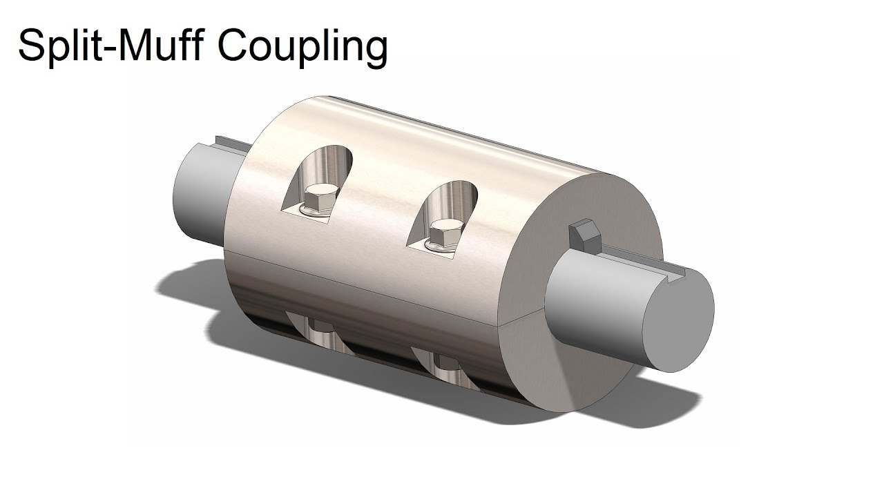Split Muff Coupling Animation | Assembly | Machine Design | Solidworks