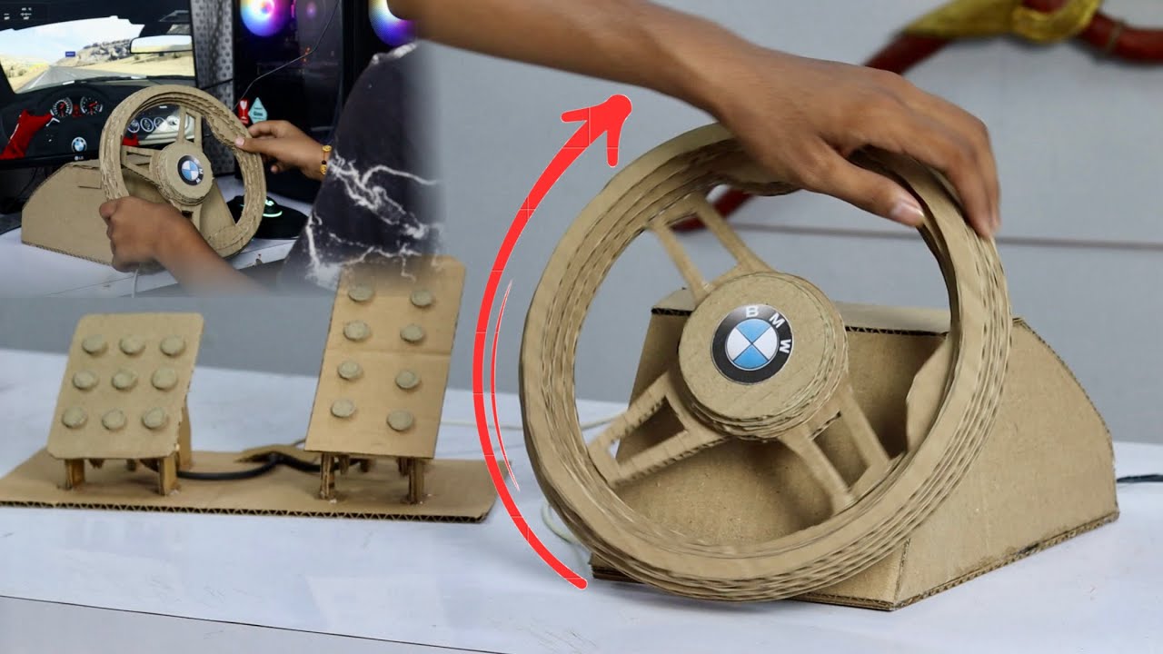 360 rotation automatic return gaming Steering Wheel