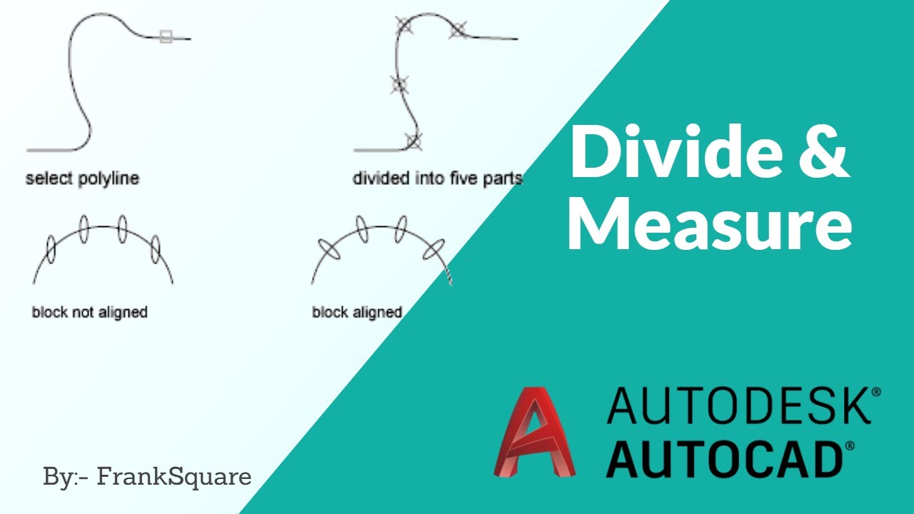 Divide & Measure Use in Autocad
