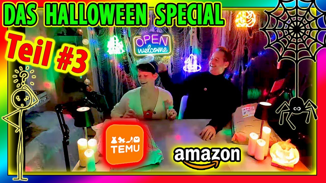 TEMU & Amazon Haul | Das Halloween Livestream Special Teil #3 🎃 🦇 🕸️