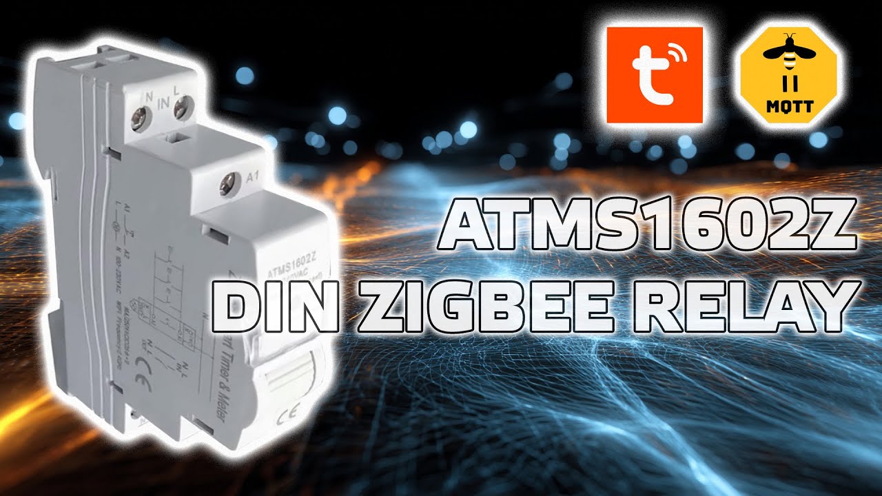 Zigbee реле ATMS1602Z, с энергомониторингом для DIN рейки, интеграция в Home Assistant