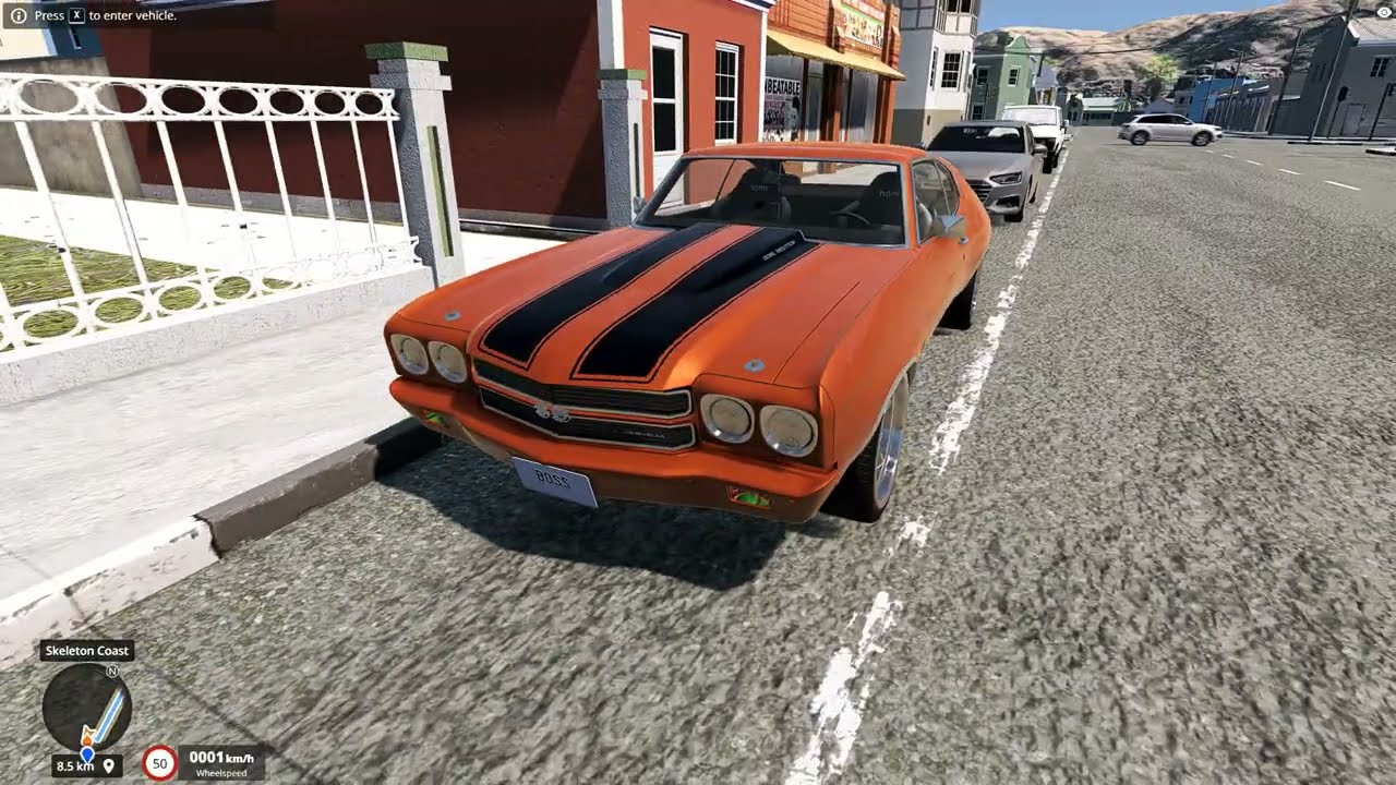 BeamNG Skeleton Coast   Chevy Chevelle restomod
