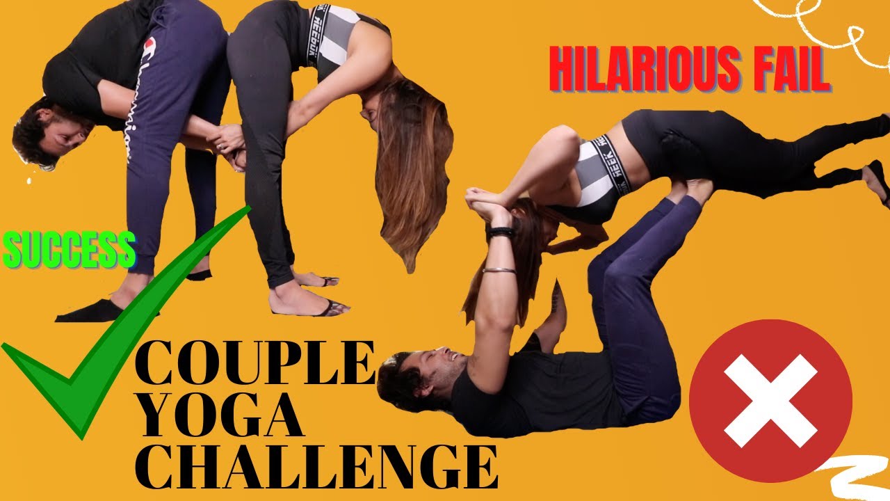 COUPLE YOGA CHALLENGE || FUNNY VIDEO 😂 || LOCKDOWN 2021 || *GONE WRONG*