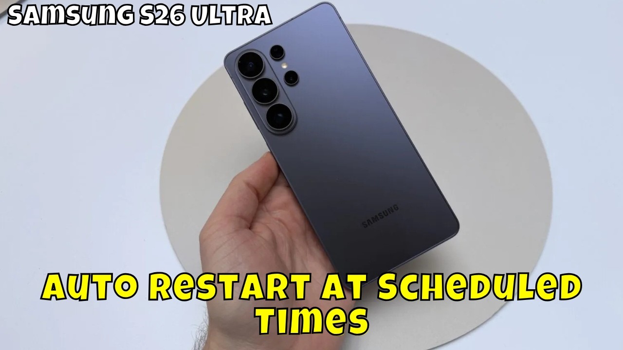Как включить/выключить автоматическую перезагрузку по расписанию на Samsung Galaxy S26 Ultra | Ру...