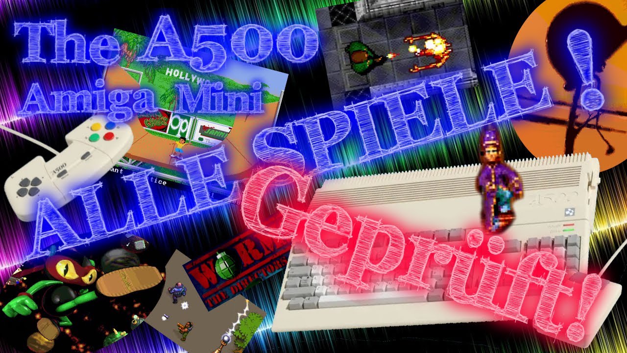 Alle Games des Amiga Mini (The A500) geprüft! (25 Spiele in 25min)