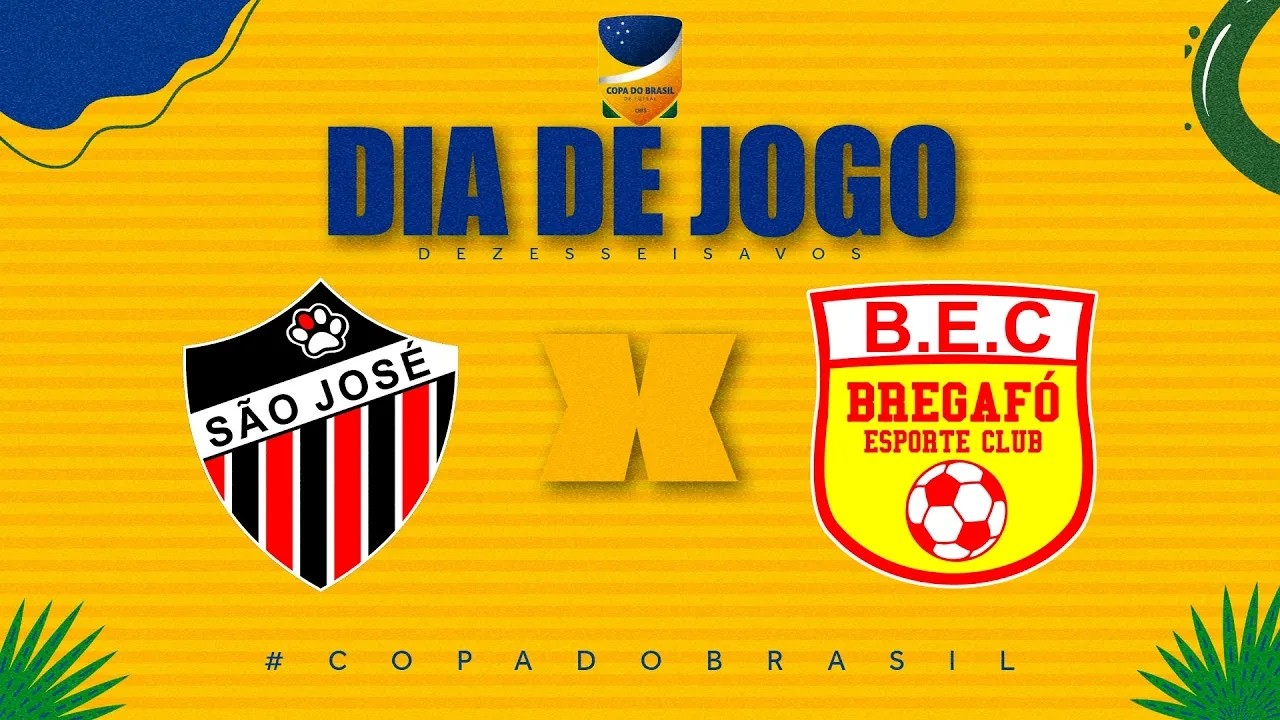 Copa do Brasil de Futsal | S&atilde;o Jos&eacute; x Bregaf&oacute; | 16Avos Ida | Ao Vivo