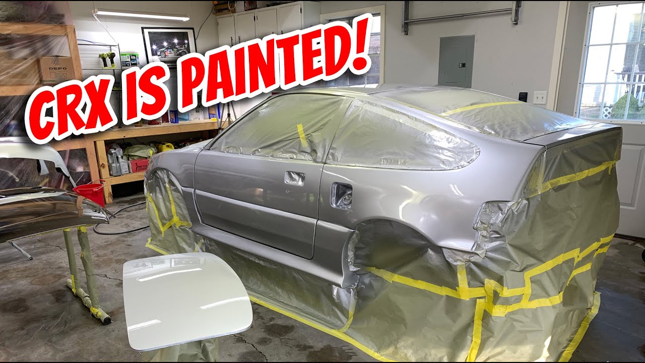 1989 CRX Rescue Part 19 - DIY Garage Paint Job!