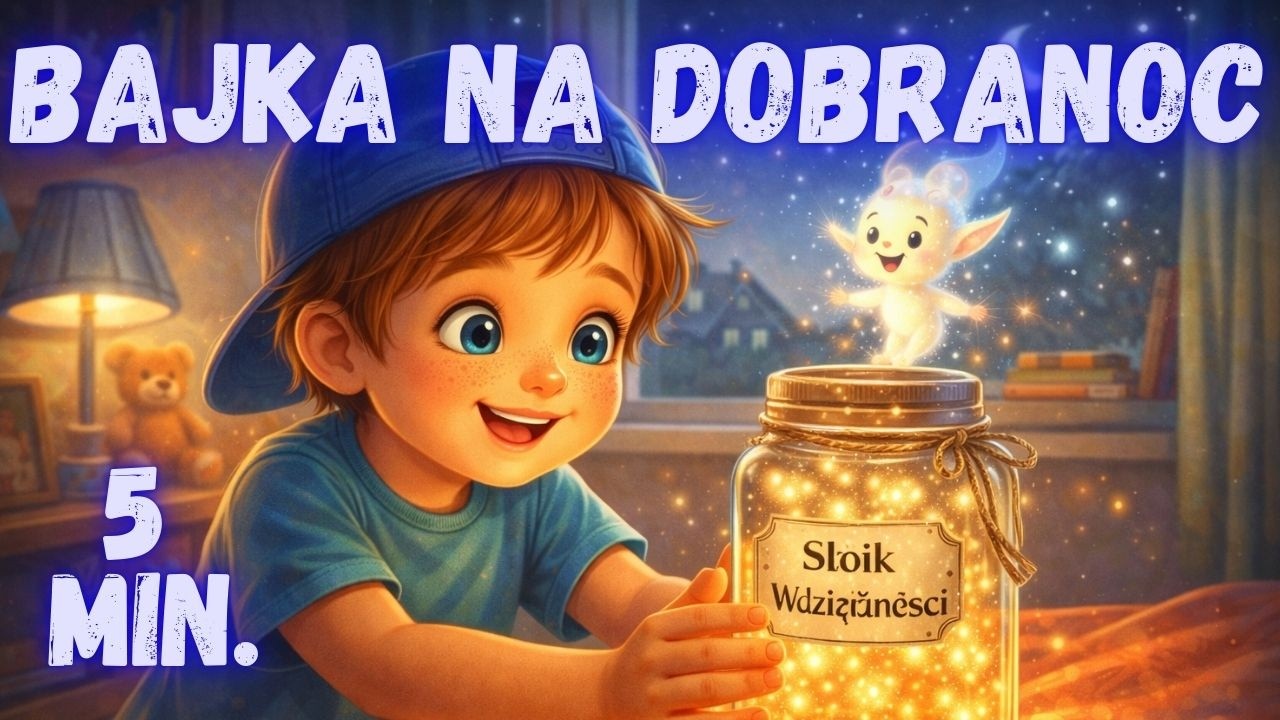 Bajka na dobranoc: Mały Jan i słoik wdzięczności 🌙 Czytana bajeczka (5 min) | Nutkolandia