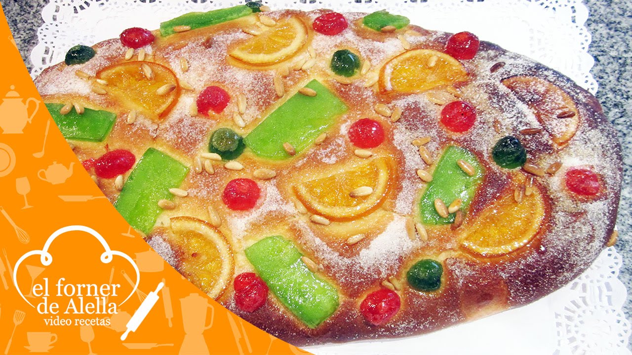 Coca de Brioche con Fruta Confitada