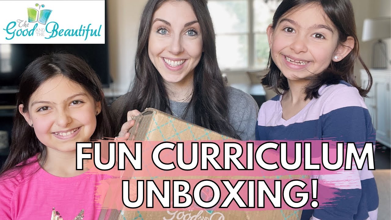 Raw & Honest Reactions! The Good & The Beautiful Curriculum Unboxing - Math, Science, Language Arts