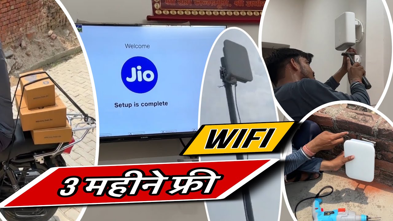 1 rs में 3 महीने फ्री WiFi 100 mbps 😲  Jio Air Fiber Install. Use & 3333 Ka Plan Experience ❓