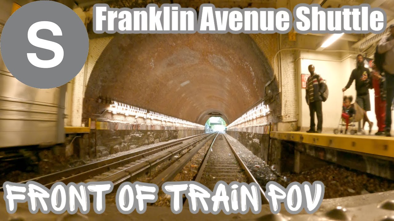 Round Trip Front of Train Rides on The Franklin Avenue Shuttle (NYC Subway)