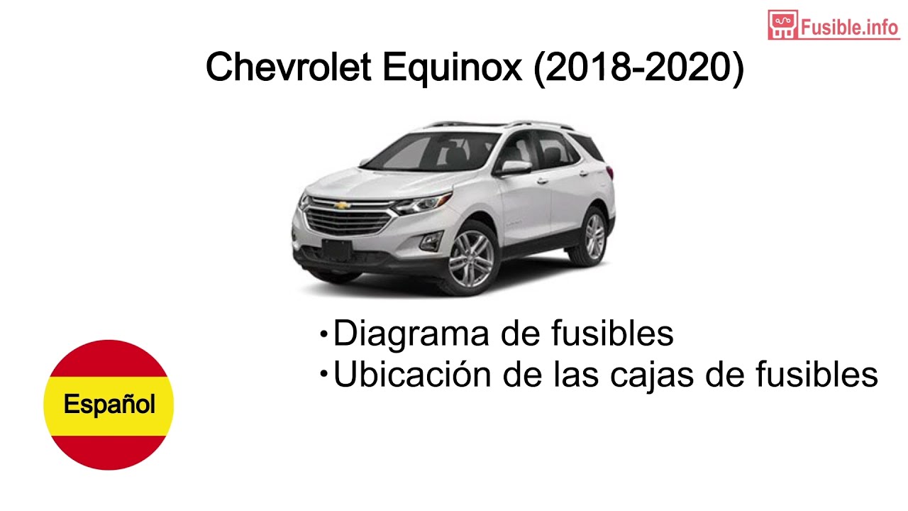 Diagrama de fusibles Chevrolet Equinox (2018-2020)