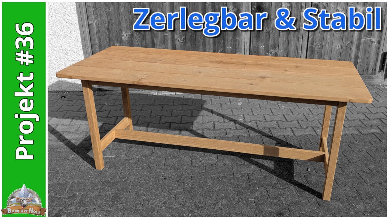 Dein Gartentisch für die nächsten Jahrzehnte! Gartentisch/Terrassentisch DIY | Tisch aus Massivholz