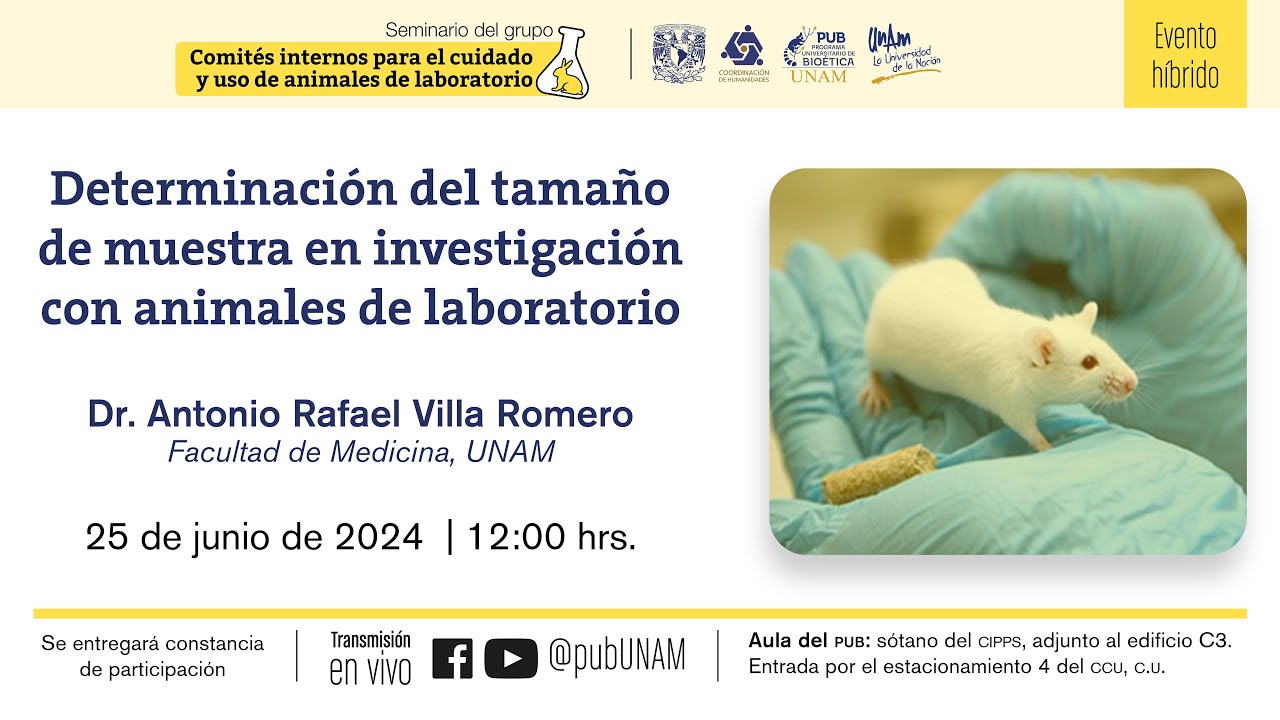 CICUALES, &ldquo;Determinaci&oacute;n del tama&ntilde;o de muestra en investigaci&oacute;n con animales de laboratorio&rdquo;