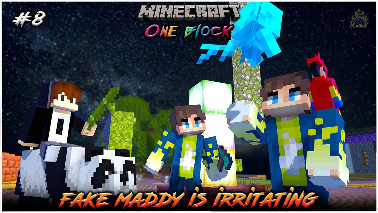 FAKE MADDY IS IRRITATING 😭 | ONE BLOCK | Minecraft in Telugu | Maddy Telugu Gamer
