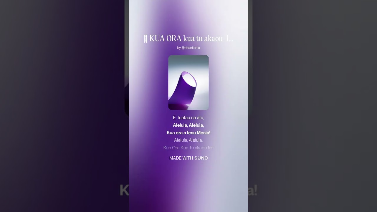 🎵 KUA ORA kua tu akaou  Iesu