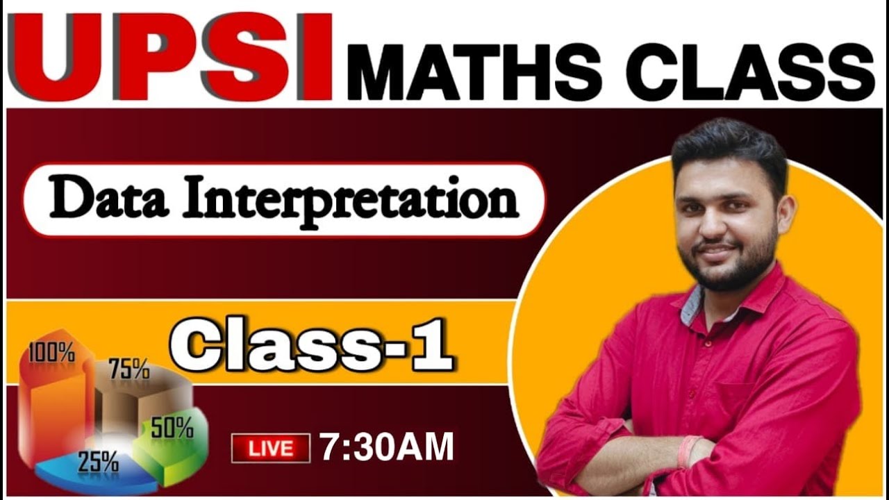 UP SI Maths | Data Interpretation | DI Calculation shortcuts | Graph | Pie chart | Class #1