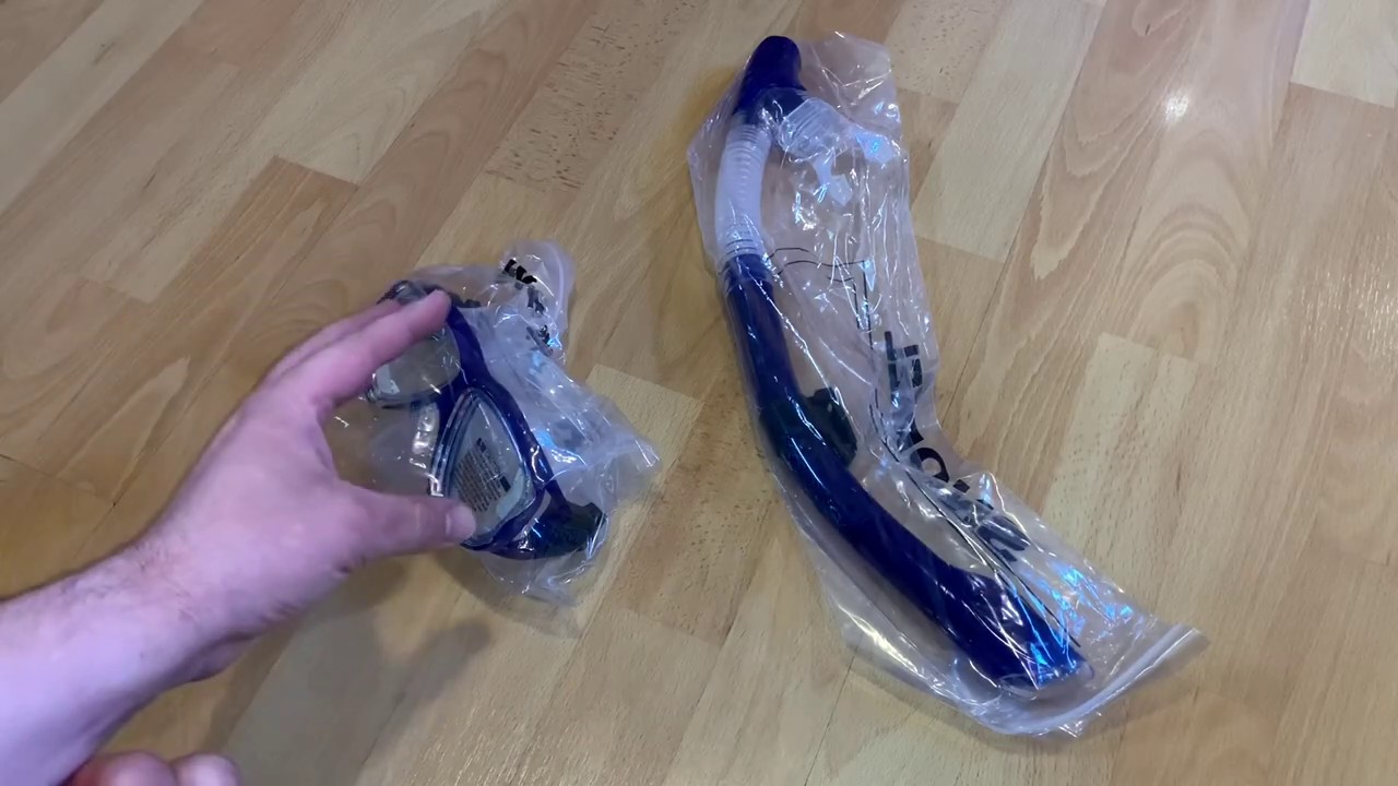 Qicent Schnorchelset Erwachsene Anti-Fog und wasserdicht Pro. Taucherbrille unboxing und Anleitung