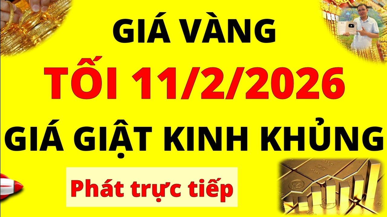 Trực tiếp giá vàng Tối hôm nay ngày 11/2/2026 - Giá vàng bạc thế giới và trong nước biến động mạnh