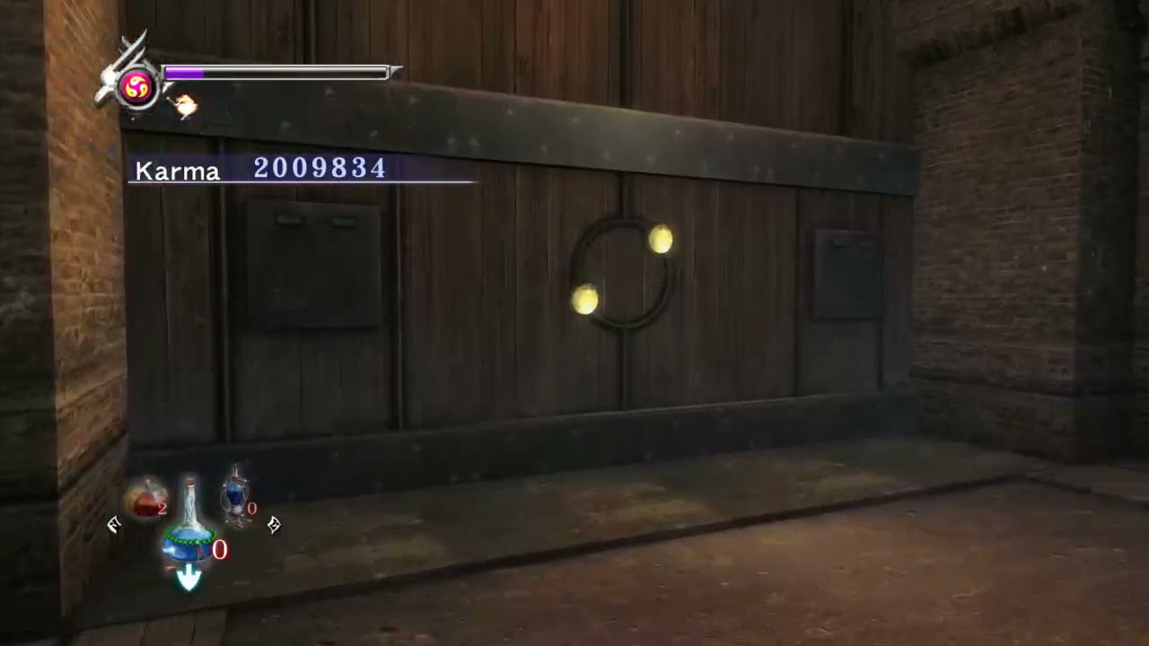 Ninja Gaiden Sigma - Ryu became 1st person view and can skim around, float from outta nowhere glitch
