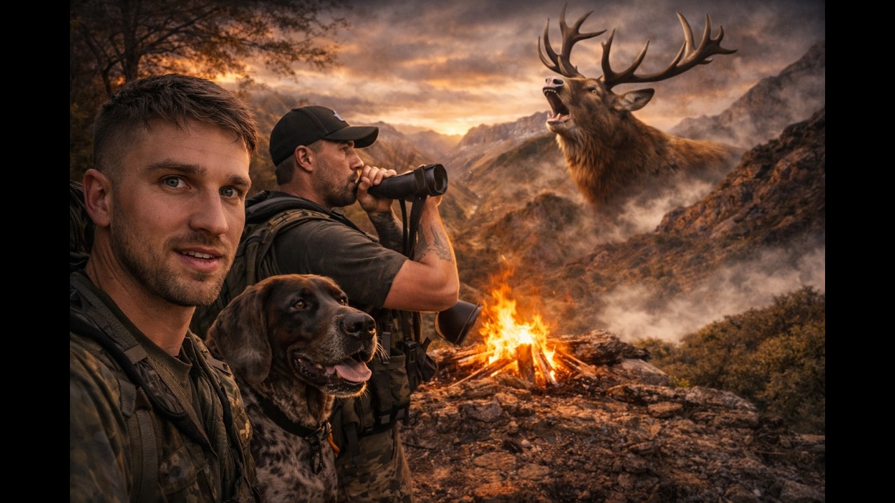 Red Deer Hunting in the ROAR | One Night Camp Mission + Trout Fishing Win!