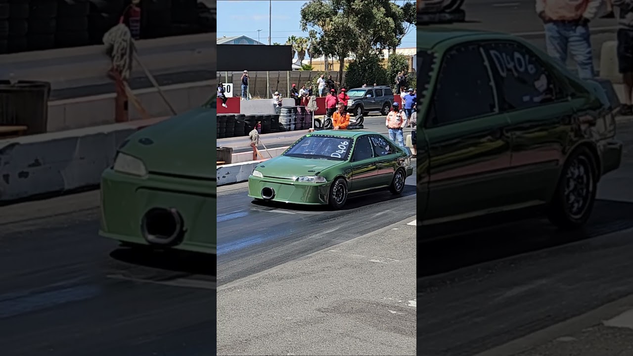 Honda Drag Car Takes Out Sensor 🔴 14.02.26 #racing #shorts #reels #foryou #dragracing #automobile