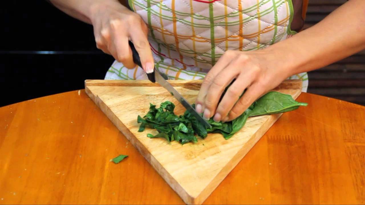 Pechugas rellenas de espinaca