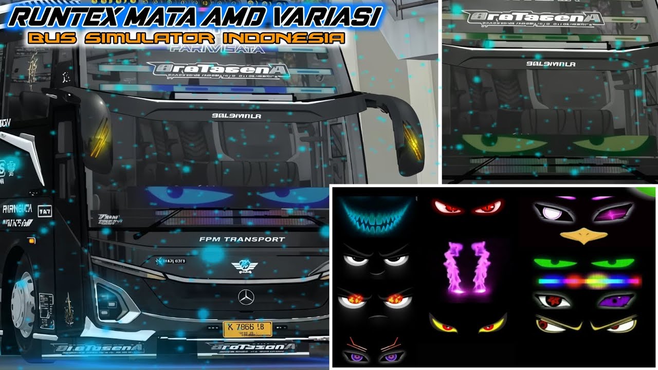 RUNTEX MATA AMD NEW VARIAN || BUS SIMULATOR INDONESIA || VARIAN RUNTEX MATA AMD BUSSID TERBARU