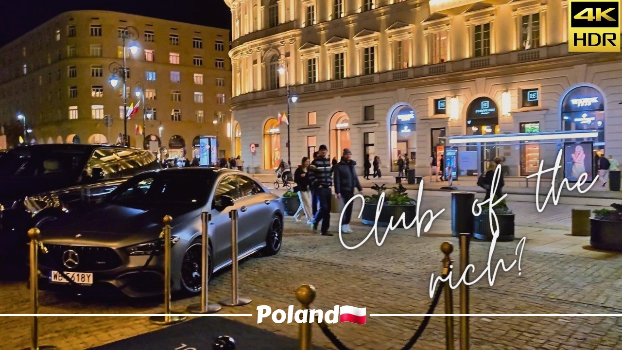 Why was Warsaw named European best destination 2023? A walk in the richest neighbourhoods 4K HDR.