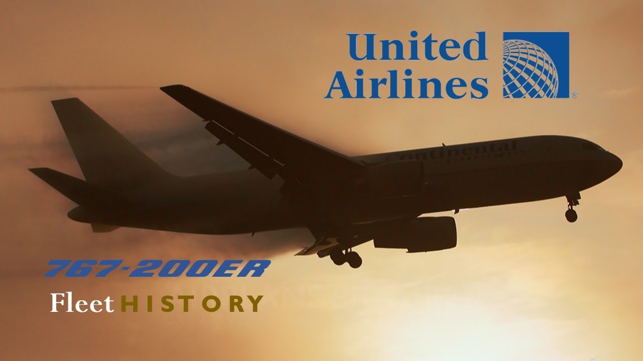 Continental Airlines/United Airlines Boeing 767-200ER Fleet History (2000-2013)