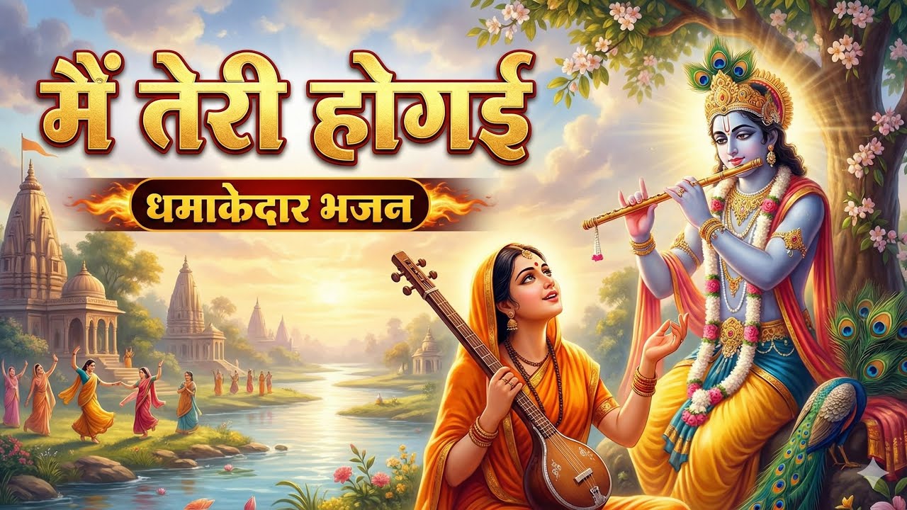 मीरा कृष्णा प्रेम ✨🌸 | मैं तेरी हो गई ❤️| Most Emotional Bhajan