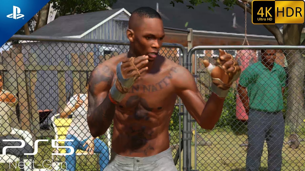 UFC 4 Backyard fight PS5 Gameplay in 4K HDR 60 fps | Ultra High Graphics