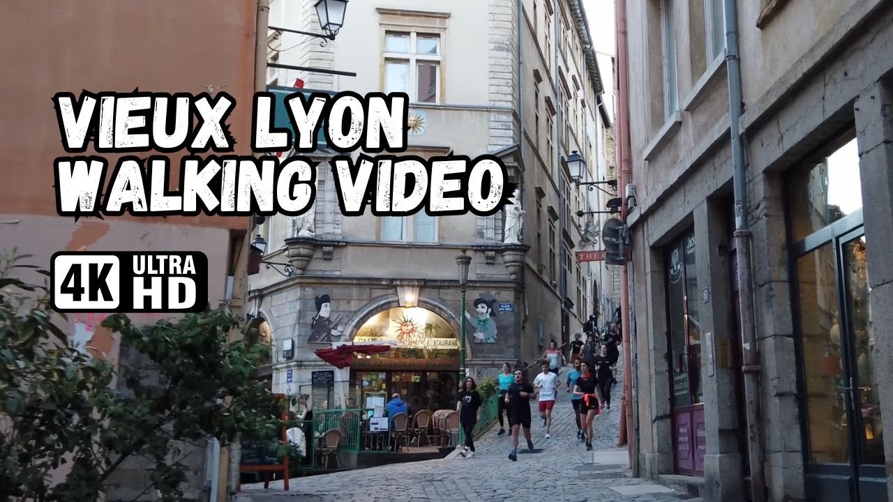 Lyon Walking Tour | Exploring Vieux Lyon & Climbing to Fourvière Basilica | 4K60FPS Walking France