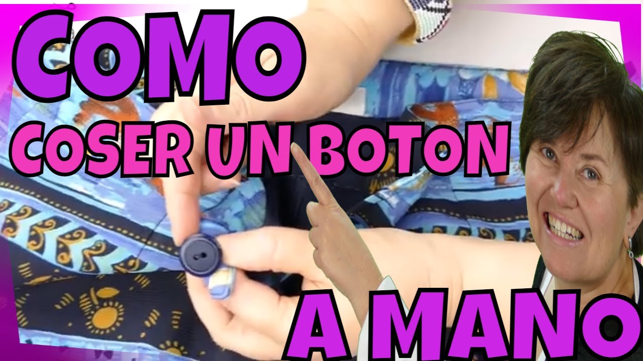 Como COSER UN BOTON 🔘  A MANO