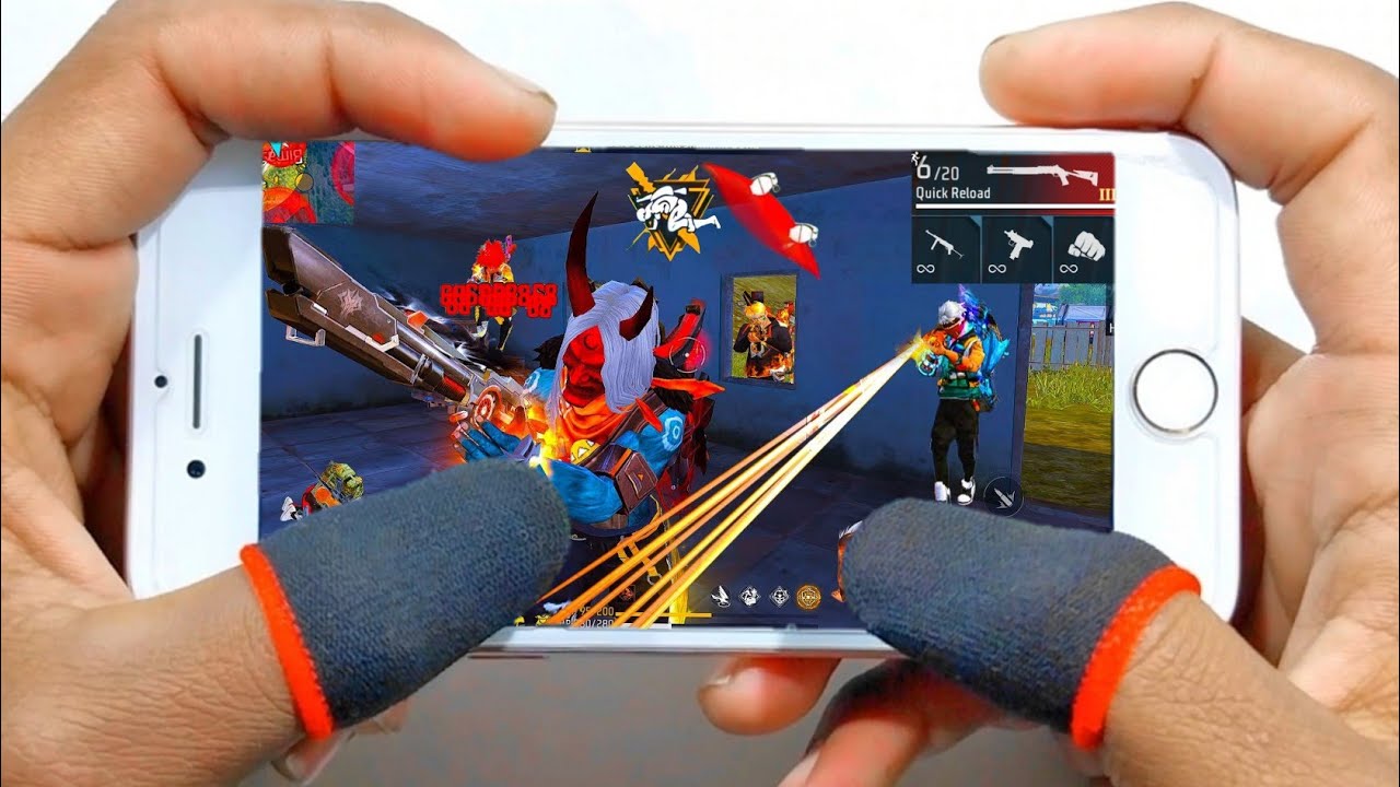 20+ kill in Iphone 6s Free Fire Gameplay in 2025 Ultra graphics +HUD settings 🔥