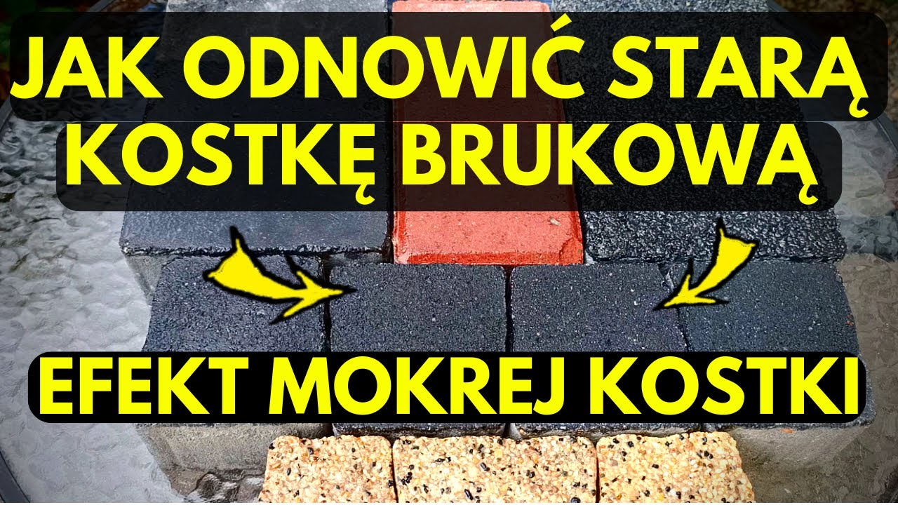 JAK ODNOWIĆ STARĄ KOSTKĘ BRUKOWĄ? Efekt MOKREJ KOSTKI ze Ston's Lacque K